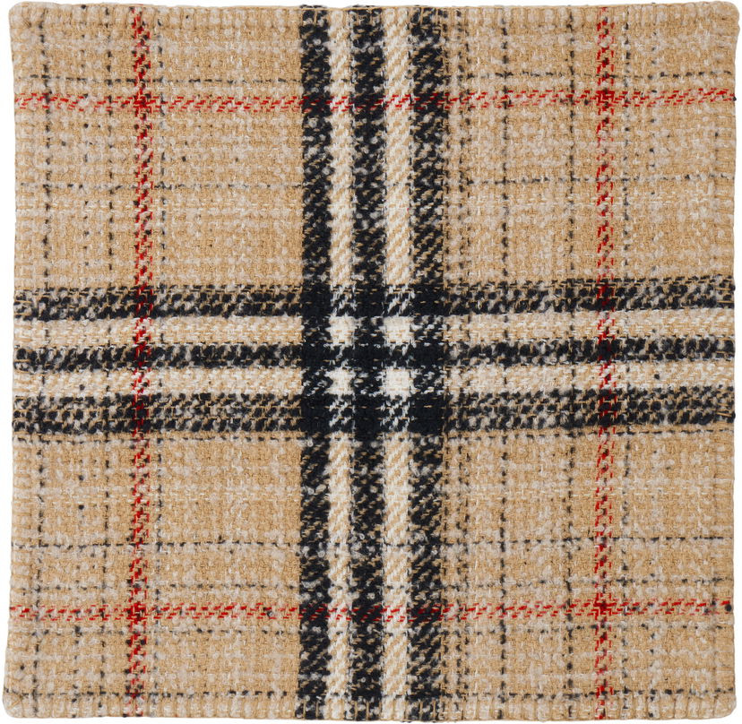 Šal Burberry Burberry Giant Check Tweed Cushion Cover Bež | 8064057