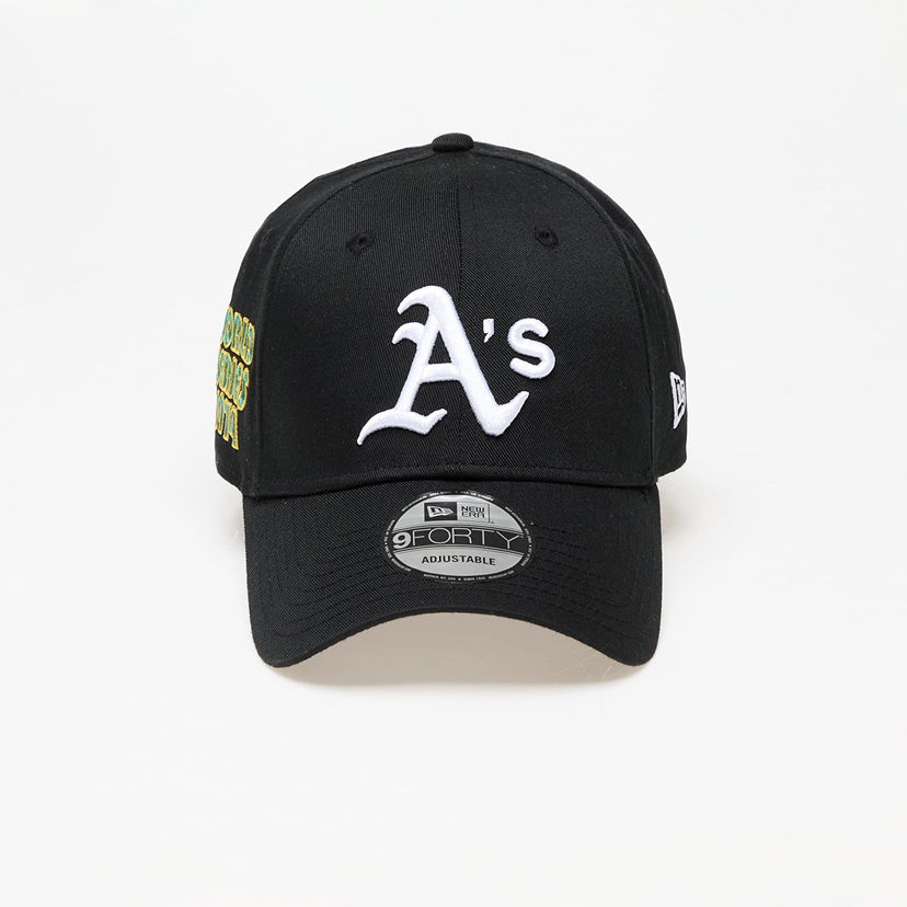 Kapa New Era Oakland Athletics World Series Patch 9FORTY Adjustable Cap Crna | 60422519