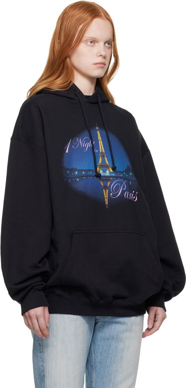 Dukserice VETEMENTS VETEMENTS 'Night In Paris' Oversized Hoodie Crna | UH76HD410B, 1