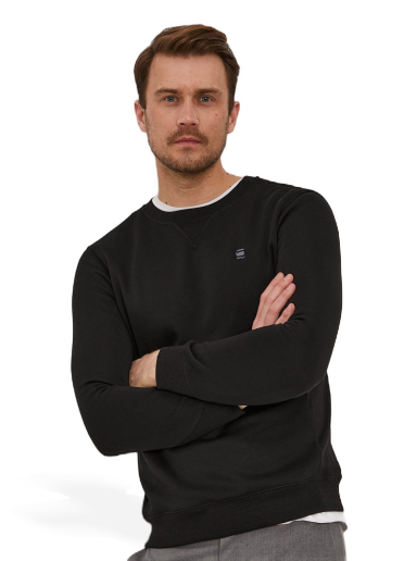 Dukserice G-Star Raw Premium Core Sweatshirt Crna | D16917.C235
