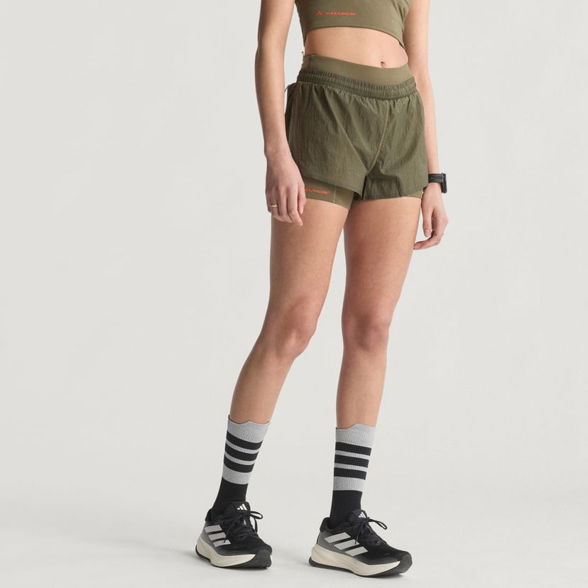 Kratke hlače adidas Performance H.Koumori Adi365 2-In-1 Running Shorts Zelena | KA1859