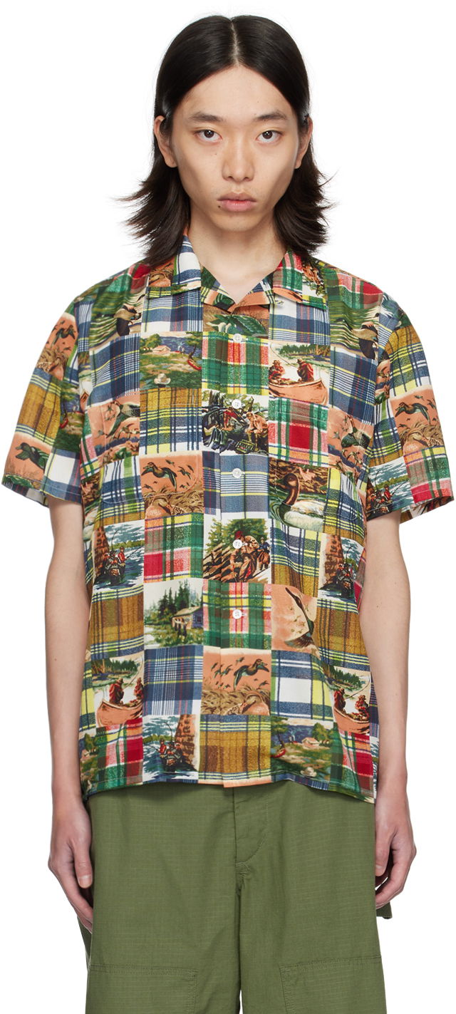 Košulja BEAMS BEAMS PLUS Patchwork Print Short Sleeve Shirt Višebojno | 3801-0126-139
