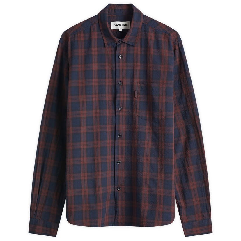 Košulja YMC YMC Curtis Plaid Shirt Crvena | END-YMCCSSP-PLM