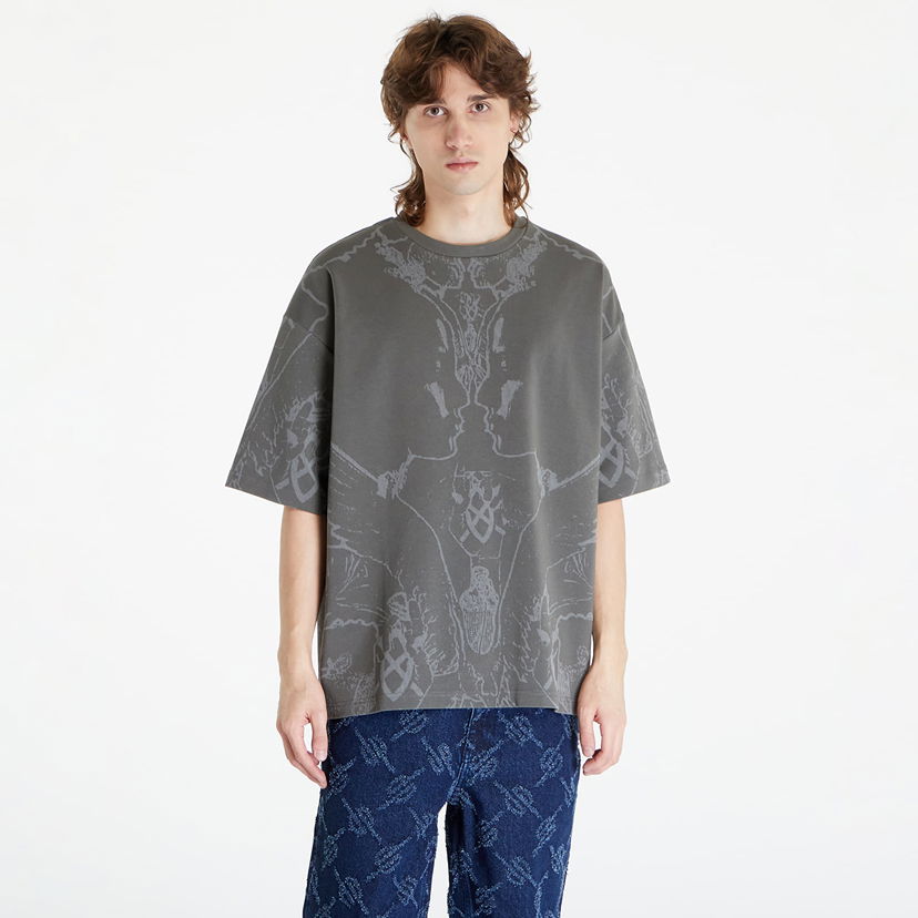 Majica kratkih rukava DAILY PAPER Secret Rhythm Oversized Short Sleeve T-Shirt Siva | 2411129