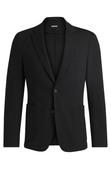 Jakna BOSS Slim-Fit Stretch Jacket Crna | 50535083