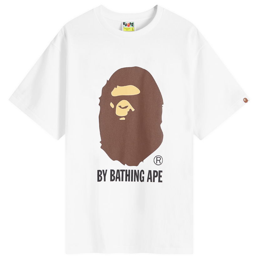 Majica kratkih rukava BAPE A Bathing Ape By T-Shirt Bijela | 001TEK301002M-WHT
