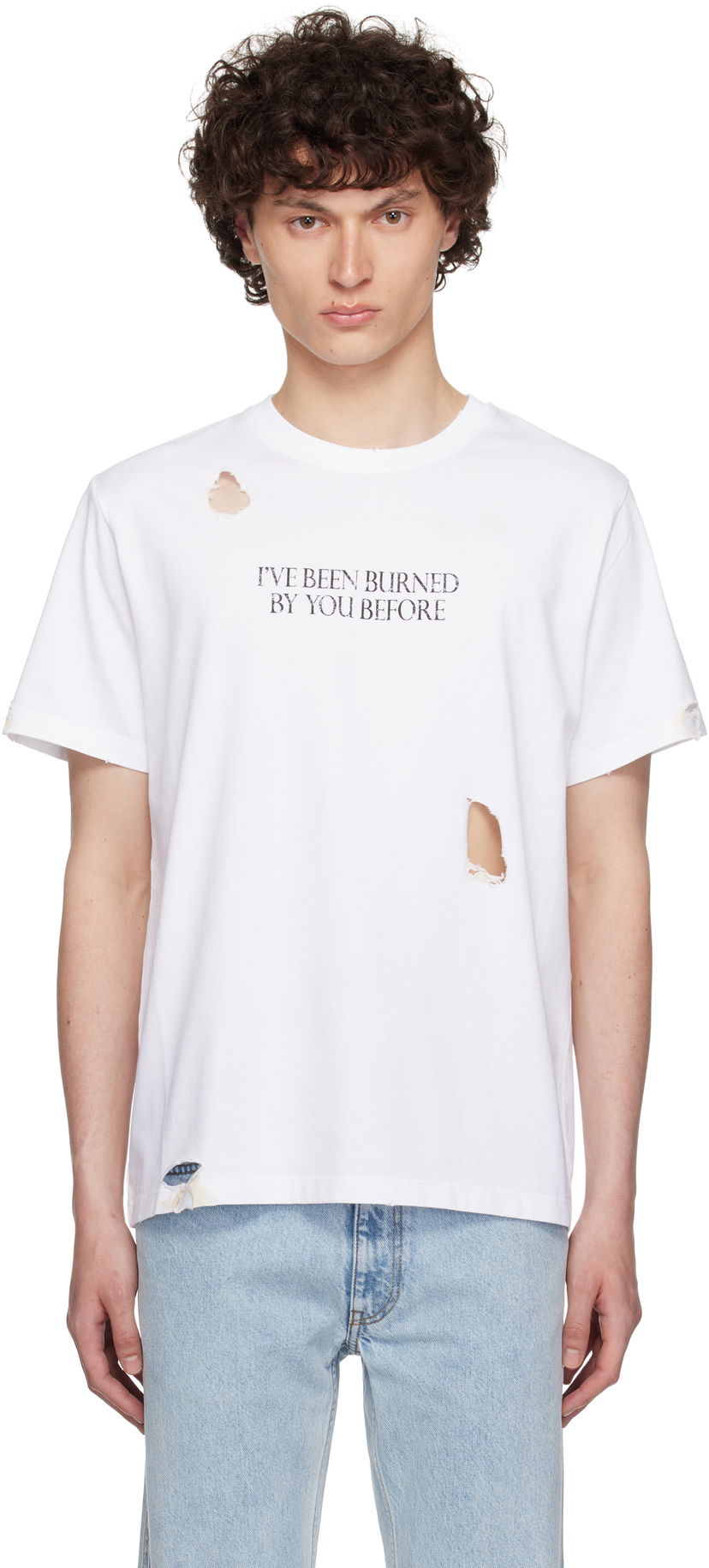 Majica kratkih rukava Coperni Coperni Disney 'Burned By You Before' Boxy T-Shirt Bijela | DJS144F5028AMEN