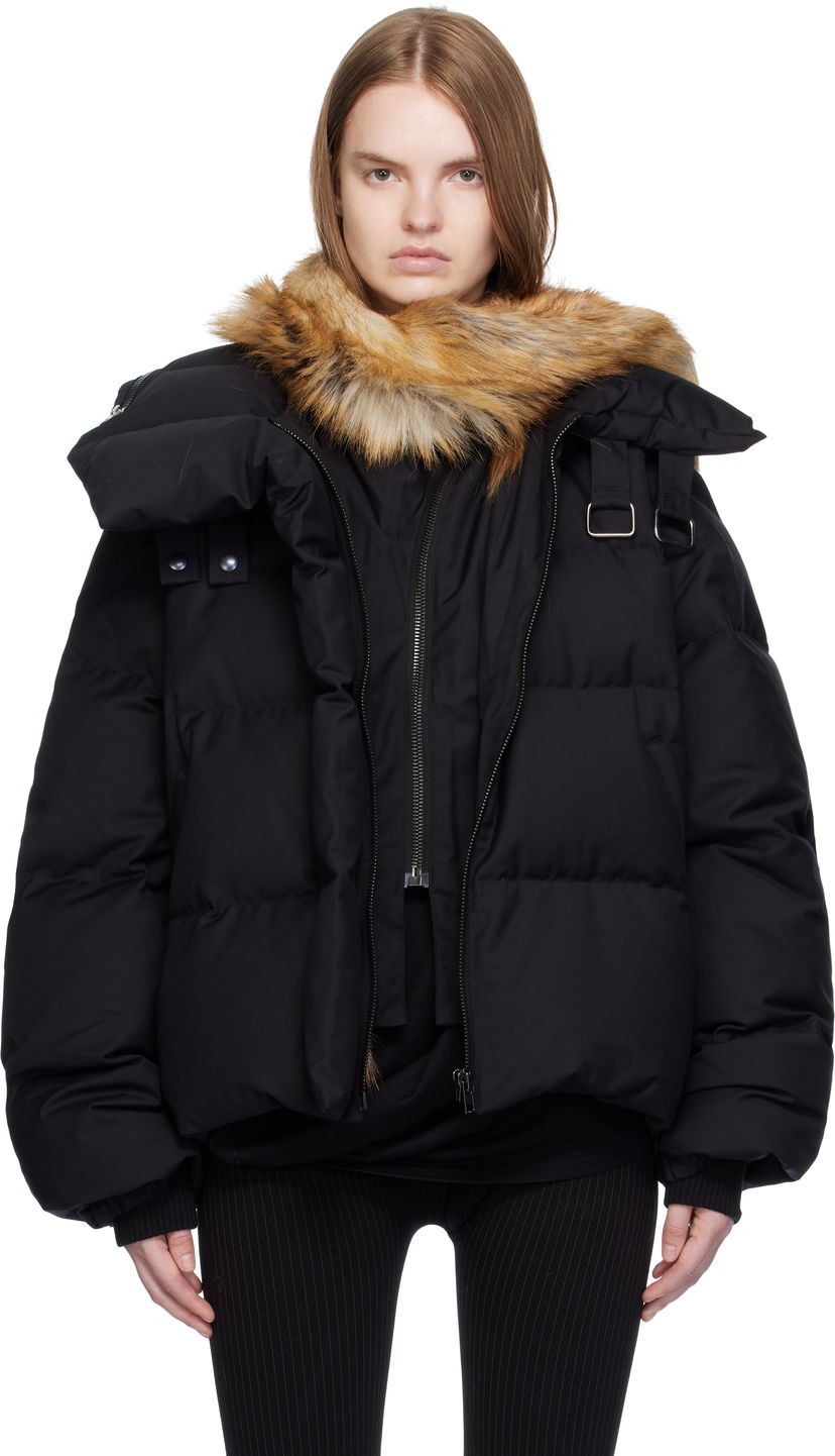 Pernata jakna Ottolinger Ottolinger Deconstructed Double Zip Down Puffer Jacket Crna | 109-702609-01