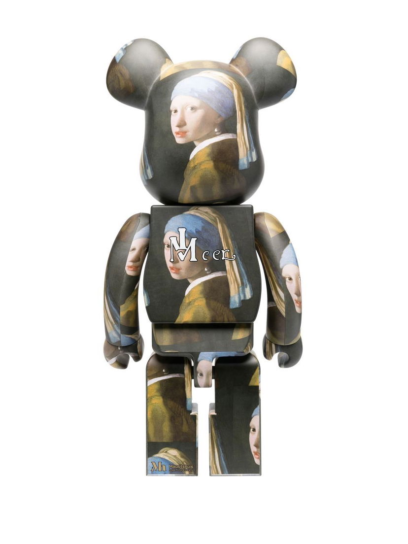 Kolekcionarsko Medicom Toy 1000% Johannes Vermeer Girl BE@RBRICK - Black Siva | 1000VERMEER18795826