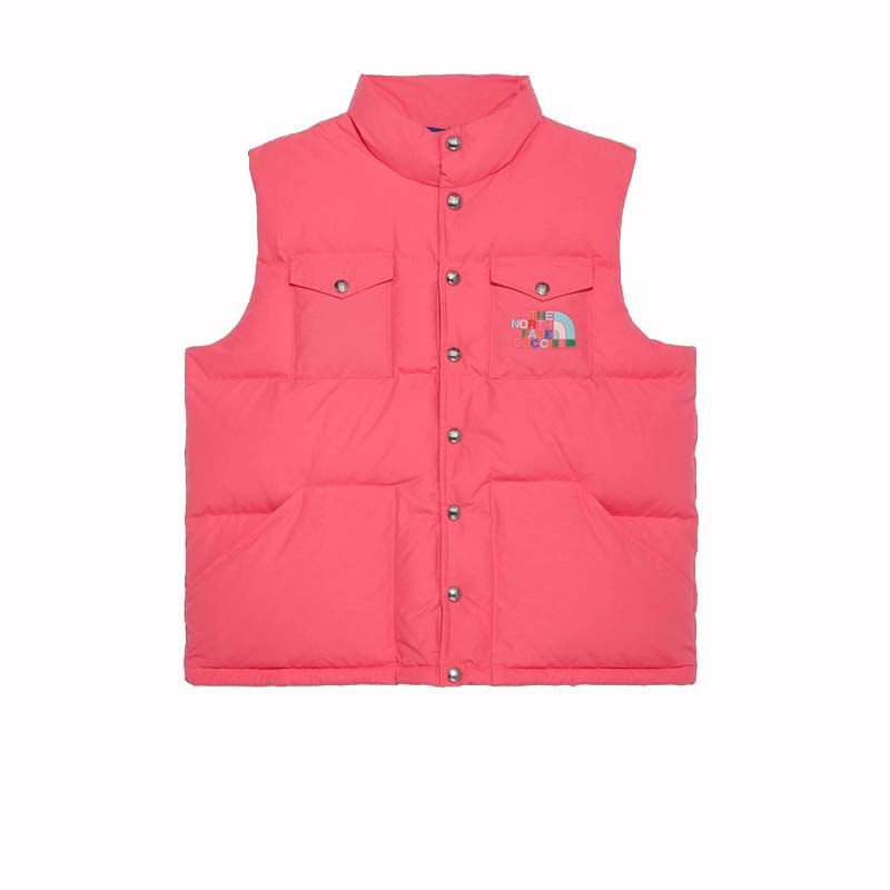 Prsluk Gucci The North Face x Down Vest Pink Ružičasta | 670654 XAAEU 5626