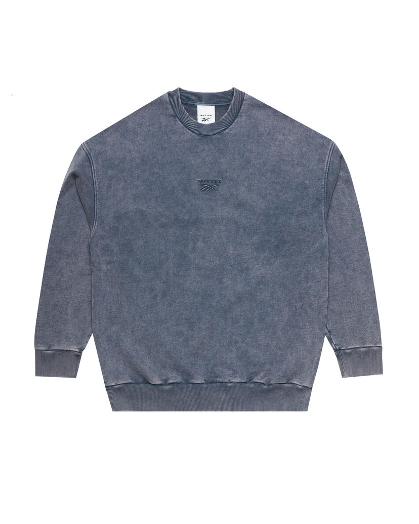 Dukserice Reebok Washed Blue Crewneck Sweatshirt Plava | RMBA00DC99JER0014600