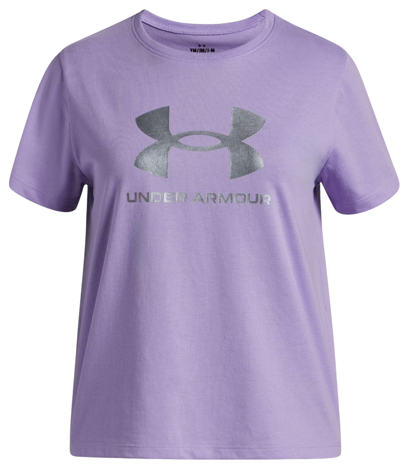 Majica kratkih rukava Under Armour Rival Shimmer Short Sleeve T-Shirt Ljubičasta | 6004129-538