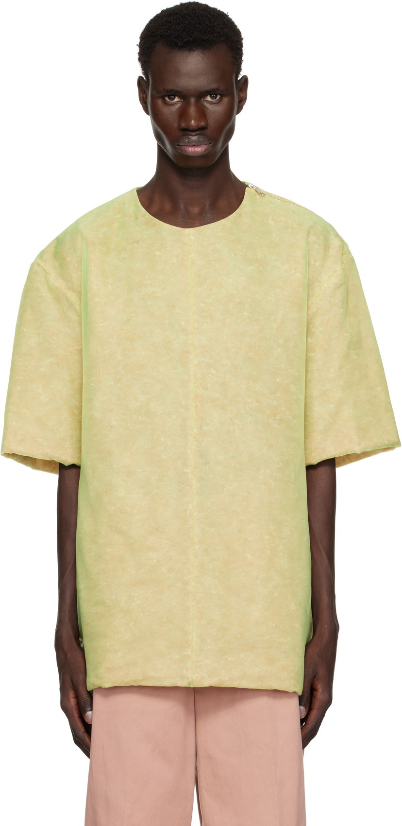 Majica kratkih rukava Dries Van Noten Dries Van Noten Organza T-Shirt Zelena | 251-020737-1501
