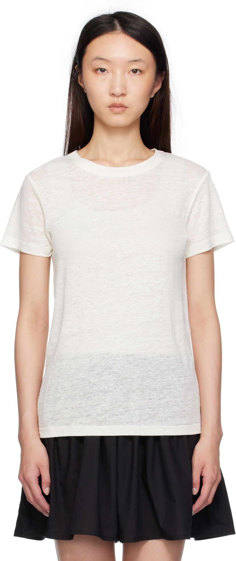 Majica kratkih rukava Baserange Baserange Sevinc T-Shirt Bijela | TOST-JL-SU25