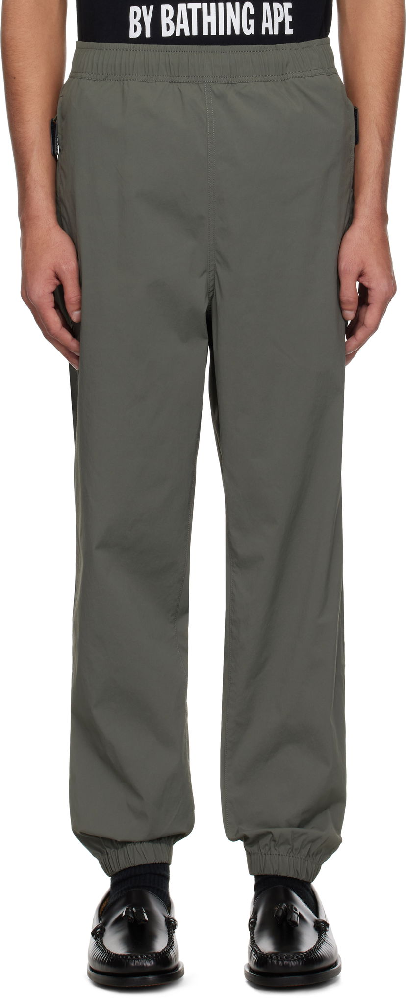 Trenirka AAPE by A Bathing Ape AAPE by A Bathing Ape 'AAPE Now' Woven Sweatpants Zelena | AAPPTMB664XXOKHE