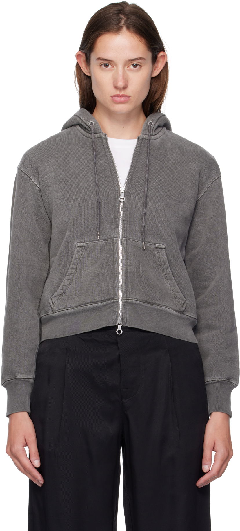 Dukserice OUR LEGACY Our Legacy Mischief Zip-Up Hoodie Siva | W4256MW