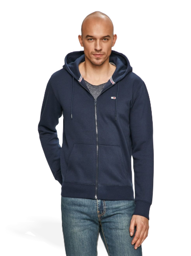 Dukserice Tommy Hilfiger Jeans Full-Zip Hoodie Tamnoplava | DM0DM09592