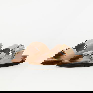 Tenisice i cipele Birkenstock Birkenstock Arizona Droplet Buckle Leather Patent High-Shine Sandals Bež | 1029386, 5