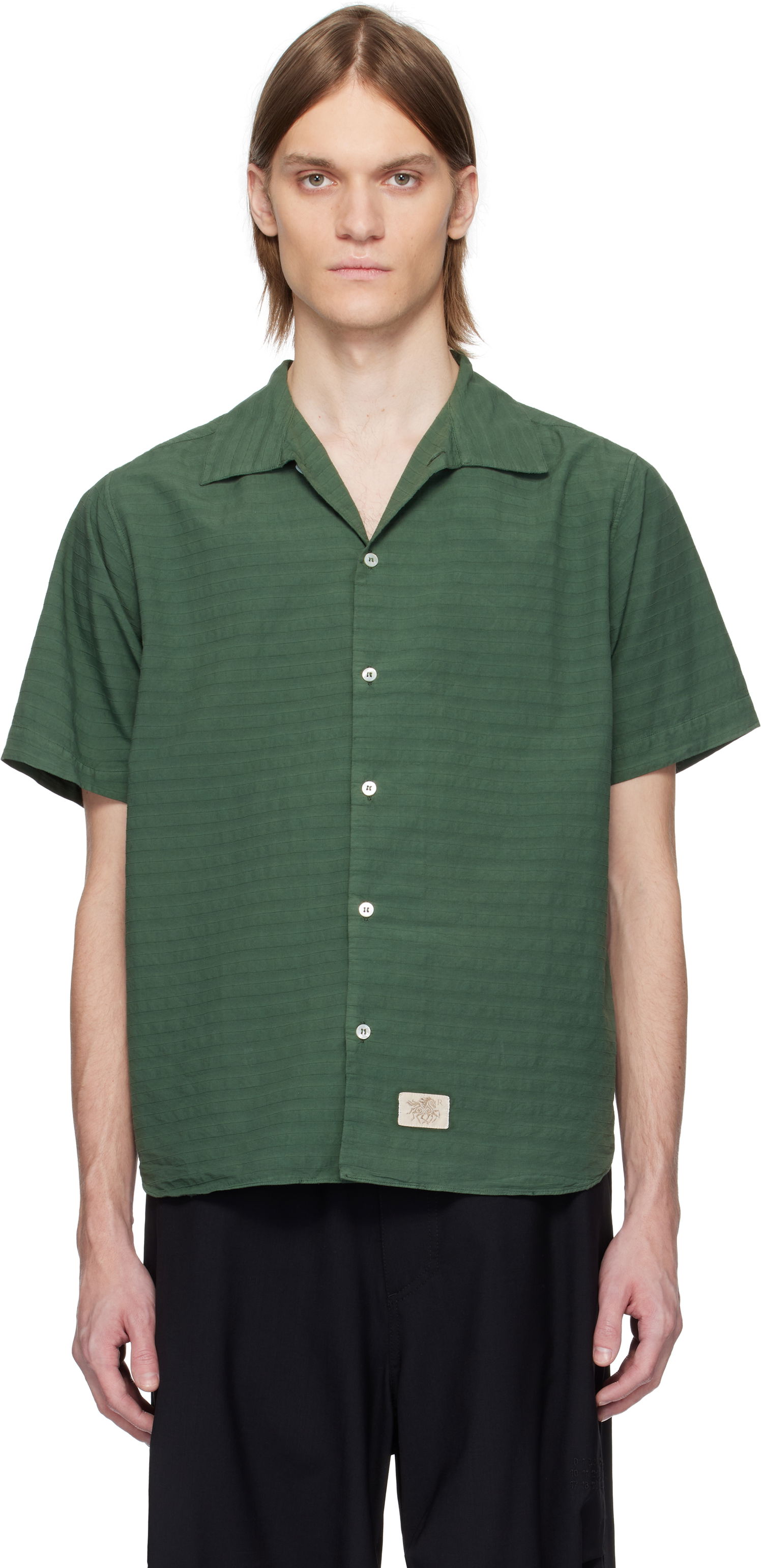 Košulja Ranra RANRA Sun Stripy Cotton Shirt Zelena | AMSS25SS01594, 0