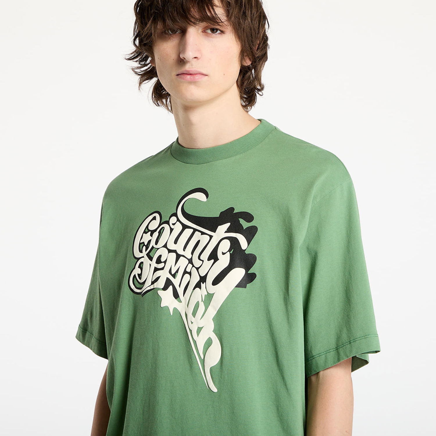 Majica kratkih rukava Marcelo Burlon Marcelo Burlon County Melted Boxy T-Shirt Zelena | CMAA05AS25JER005526F, 1