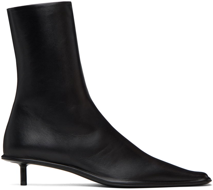 Odjeća Jil Sander Jil Sander Square Toe Kitten Heel Boots Crna | J15WU0040_P4835