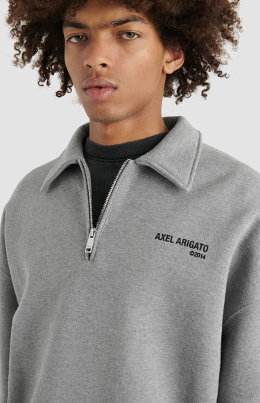 Dukserice AXEL ARIGATO Remi Half-Zip Sweater Siva | A2218001, 6