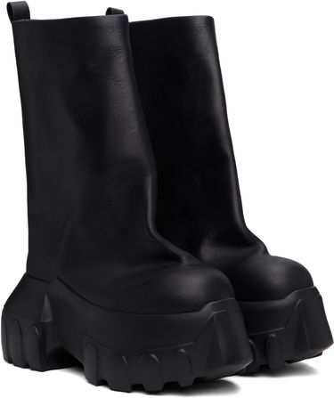 Tenisice i cipele Rick Owens Rick Owens Hollywood Flared Mega Tractor Boots Crna | RR01E5864 LCH, 3
