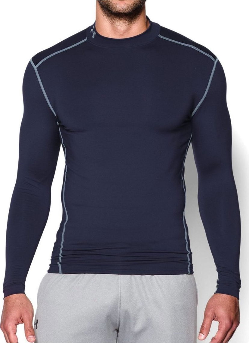 Majica kratkih rukava Under Armour Under Armour UA CG Armour Mock Long Sleeve Tamnoplava | 1265648-410