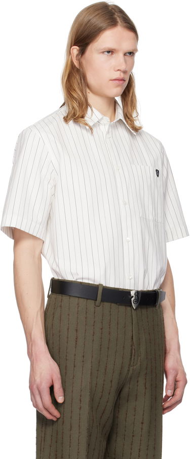 Košulja Burberry Burberry Pinstripe Short Sleeve Shirt Bijela | 8102569, 1