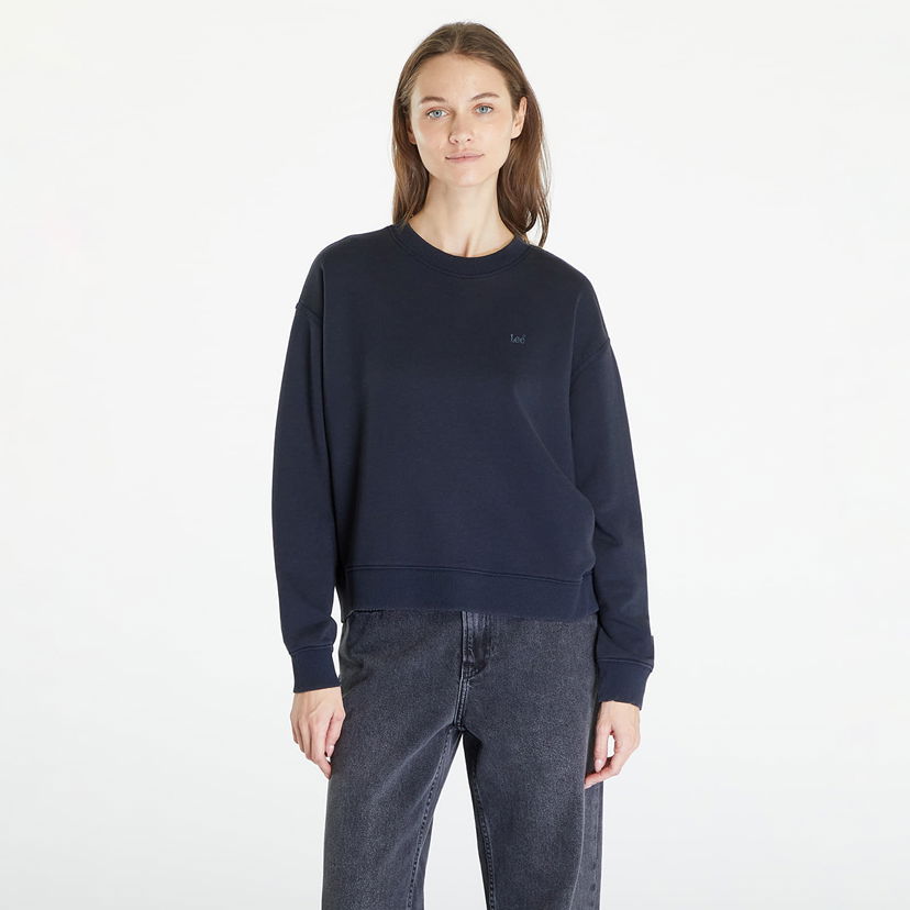 Dukserice Lee Crew Sweatshirt Unionall Black Crna | 112350241