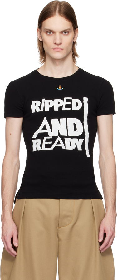 Majica kratkih rukava Vivienne Westwood Vivienne Westwood 'Ripped & Ready' T-Shirt Crna | 3G01003I-J009C-, 0
