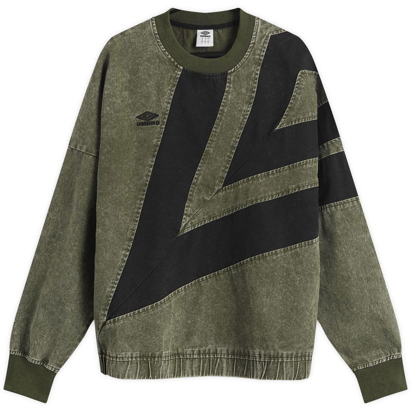 Dukserice Umbro Washed Diamond Drill Sweatshirt Zelena | 66640U-NC5