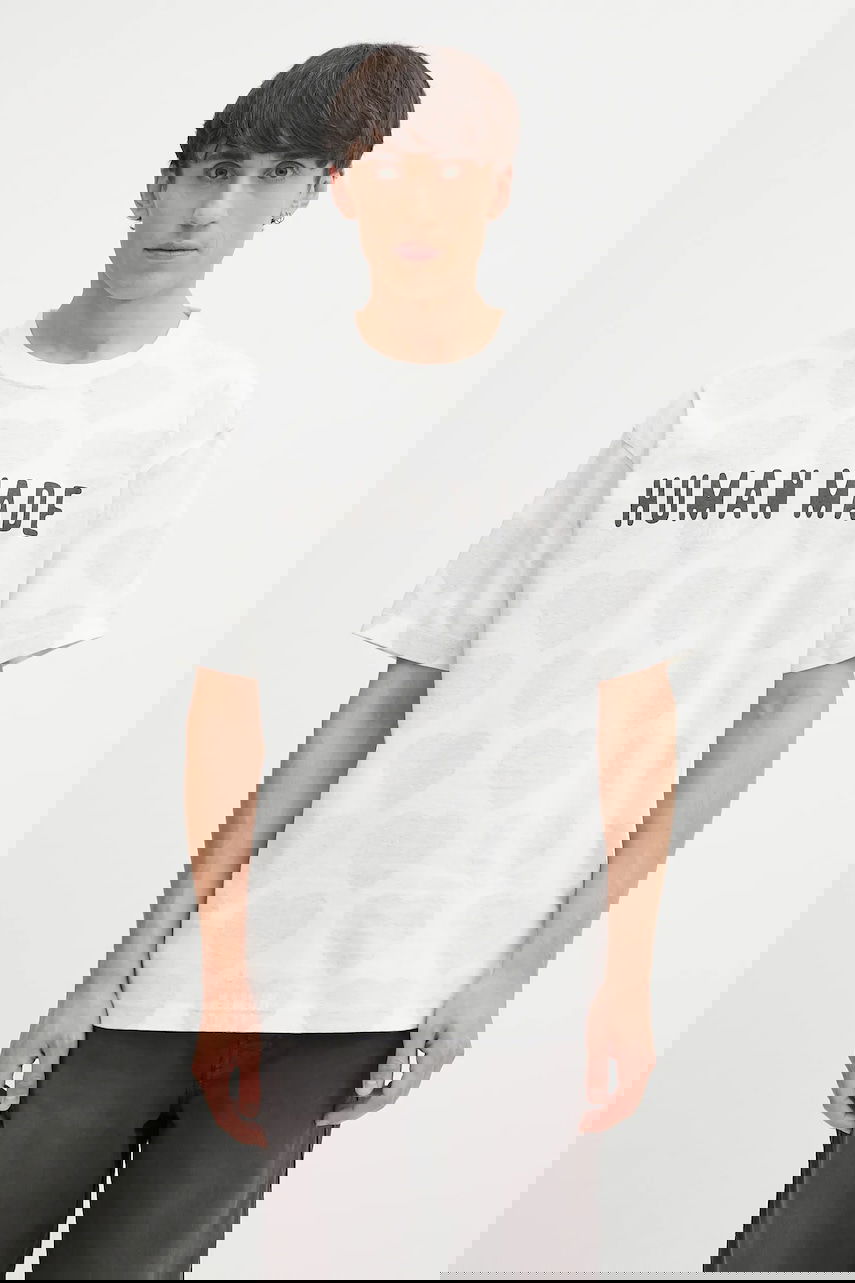 Majica kratkih rukava Human Made Human Made Knitted Hearts Print T-Shirt Bijela | HM29CS034, 0