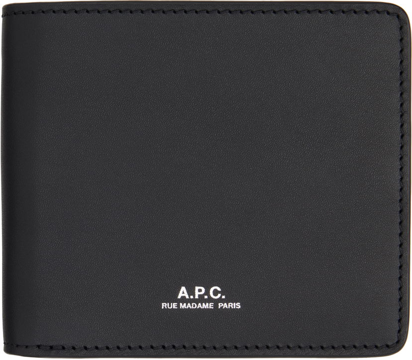 Novčanik A.P.C. A.P.C. London 2.0 Leather Wallet Crna | PXAWV-H63655