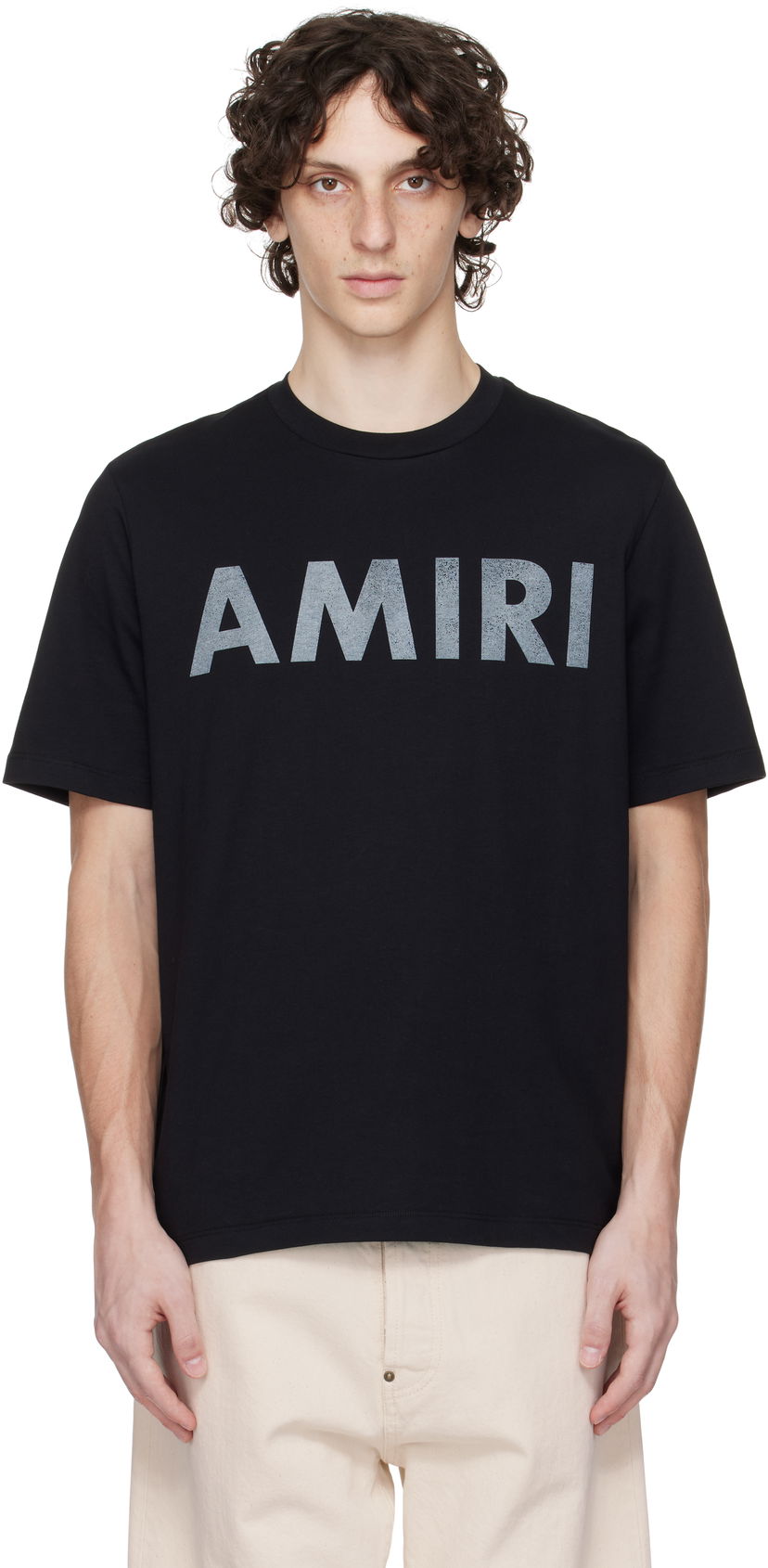 Majica kratkih rukava AMIRI Amiri Stencil T-Shirt Crna | AMJYTE1214