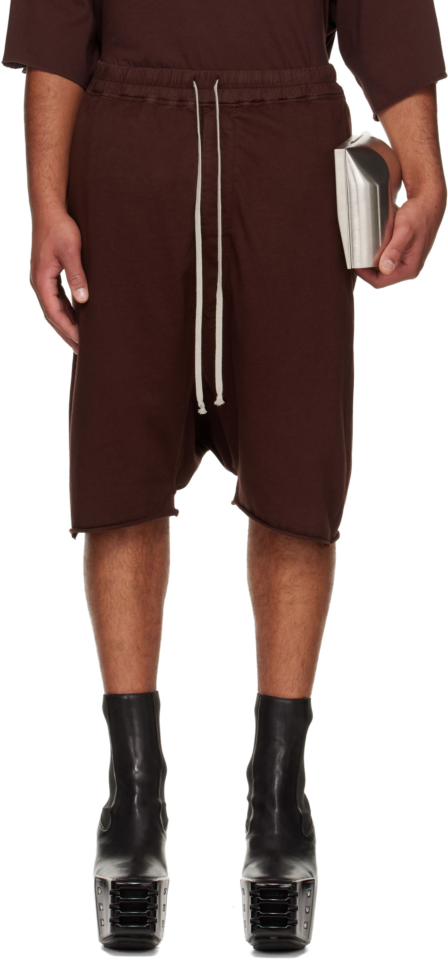 Kratke hlače Rick Owens Rick Owens DRKSHDW Concordians Drawstring Pods Shorts Smeđa | DU02E7380 RIGP, 0