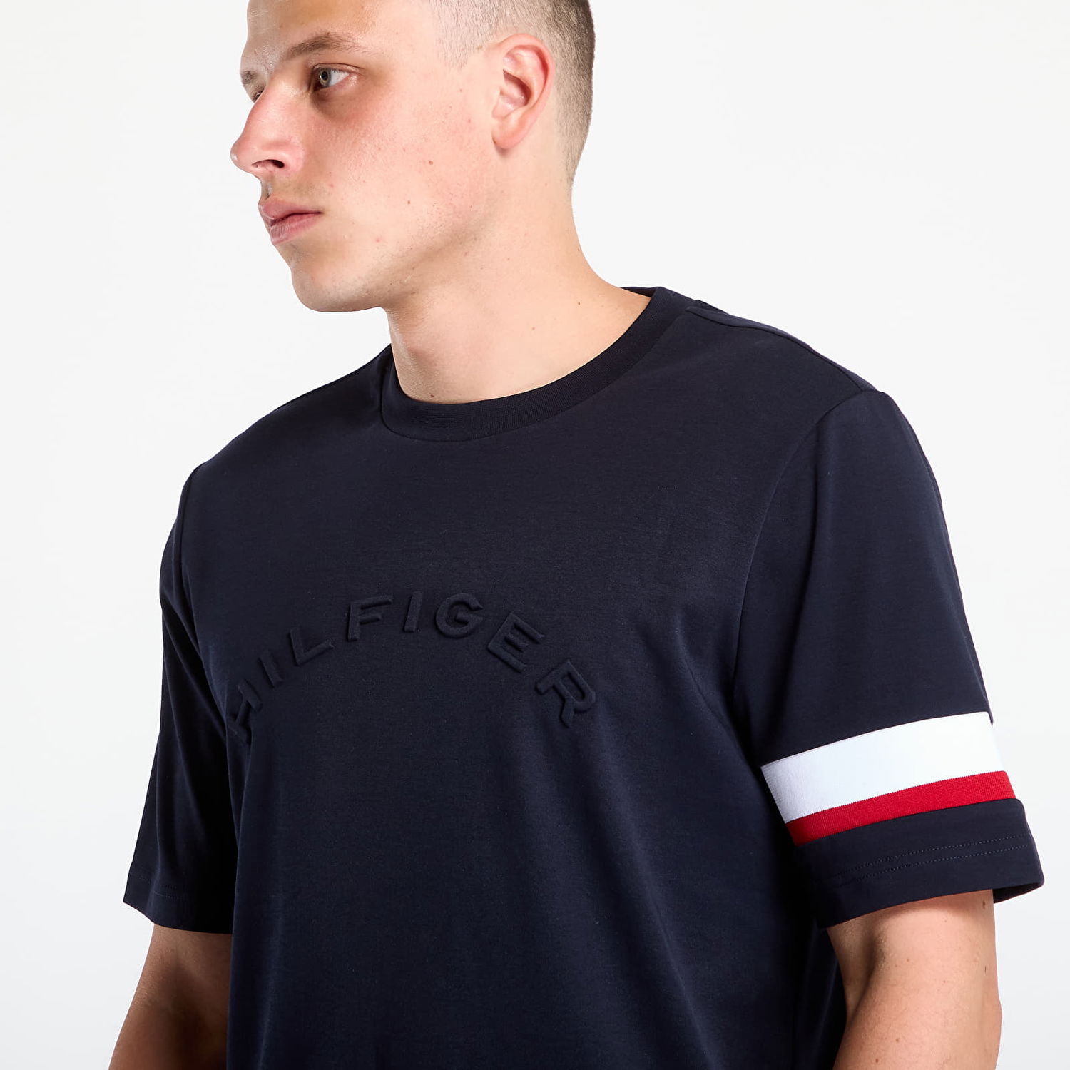 Majica kratkih rukava Tommy Hilfiger T-shirt Rwb Insert Tee Desert Sky Tamnoplava | MW0MW40018-DW5, 1