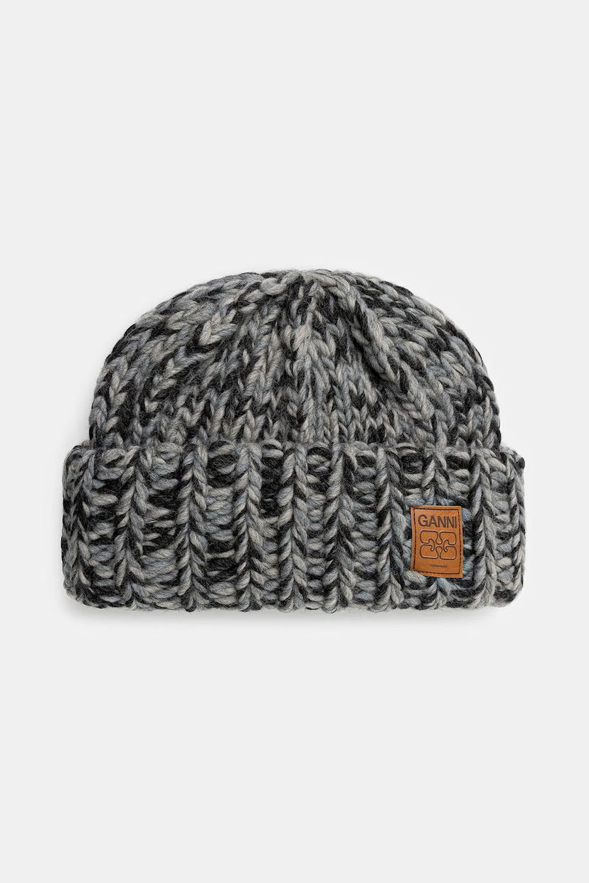 Kapica GANNI Graphic Wool Hand Knit Beanie Višebojno | A6904