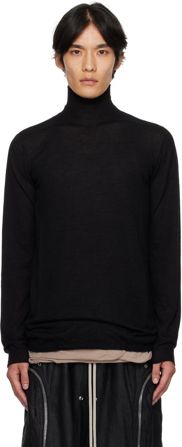 Džemper Rick Owens Rick Owens Concordians Level Turtleneck Sweater Crna | RU02E1624 WS, 0