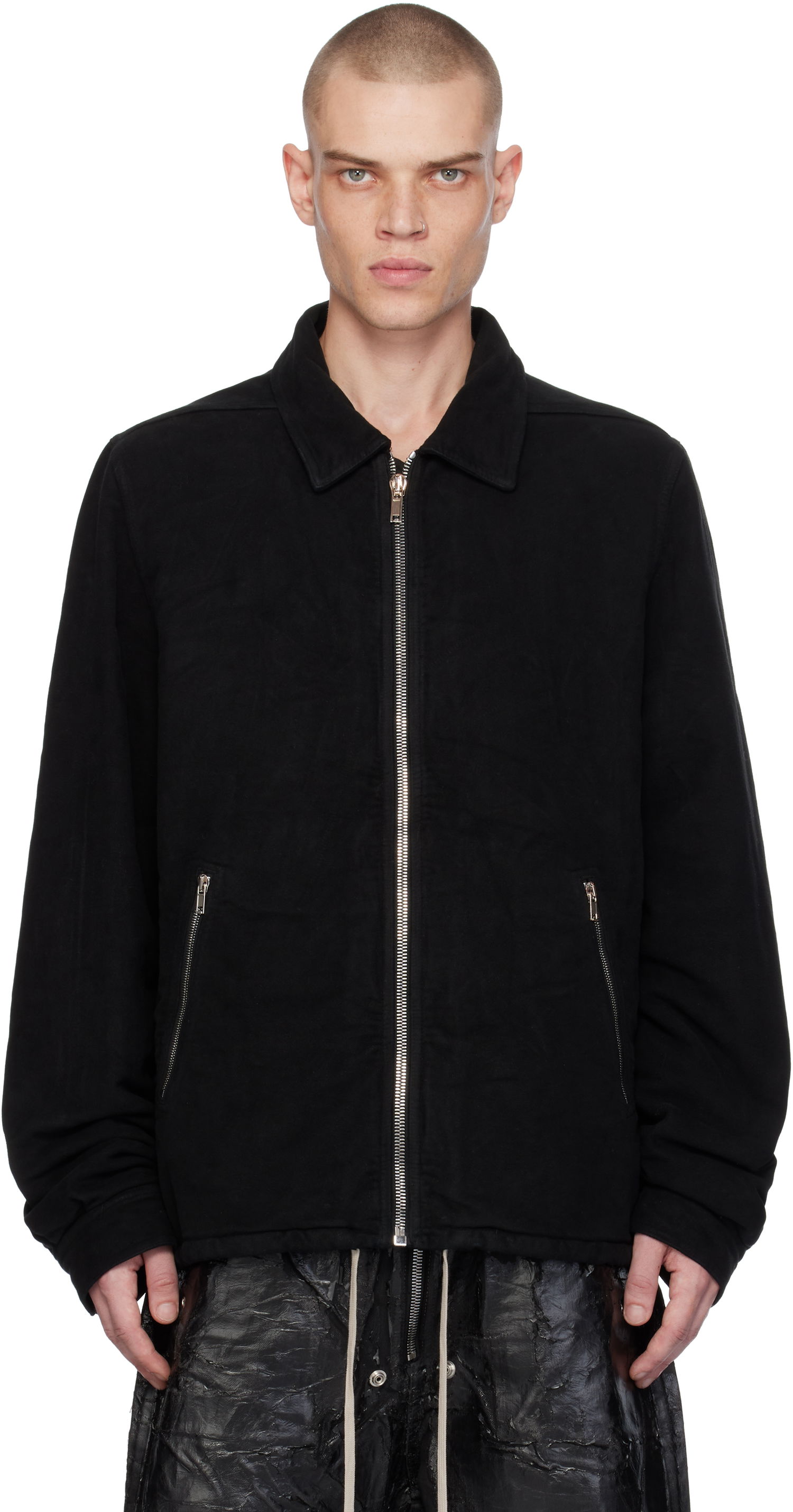 Jakna Rick Owens Zipfront Jacket Crna | DU02D2783 MO, 0