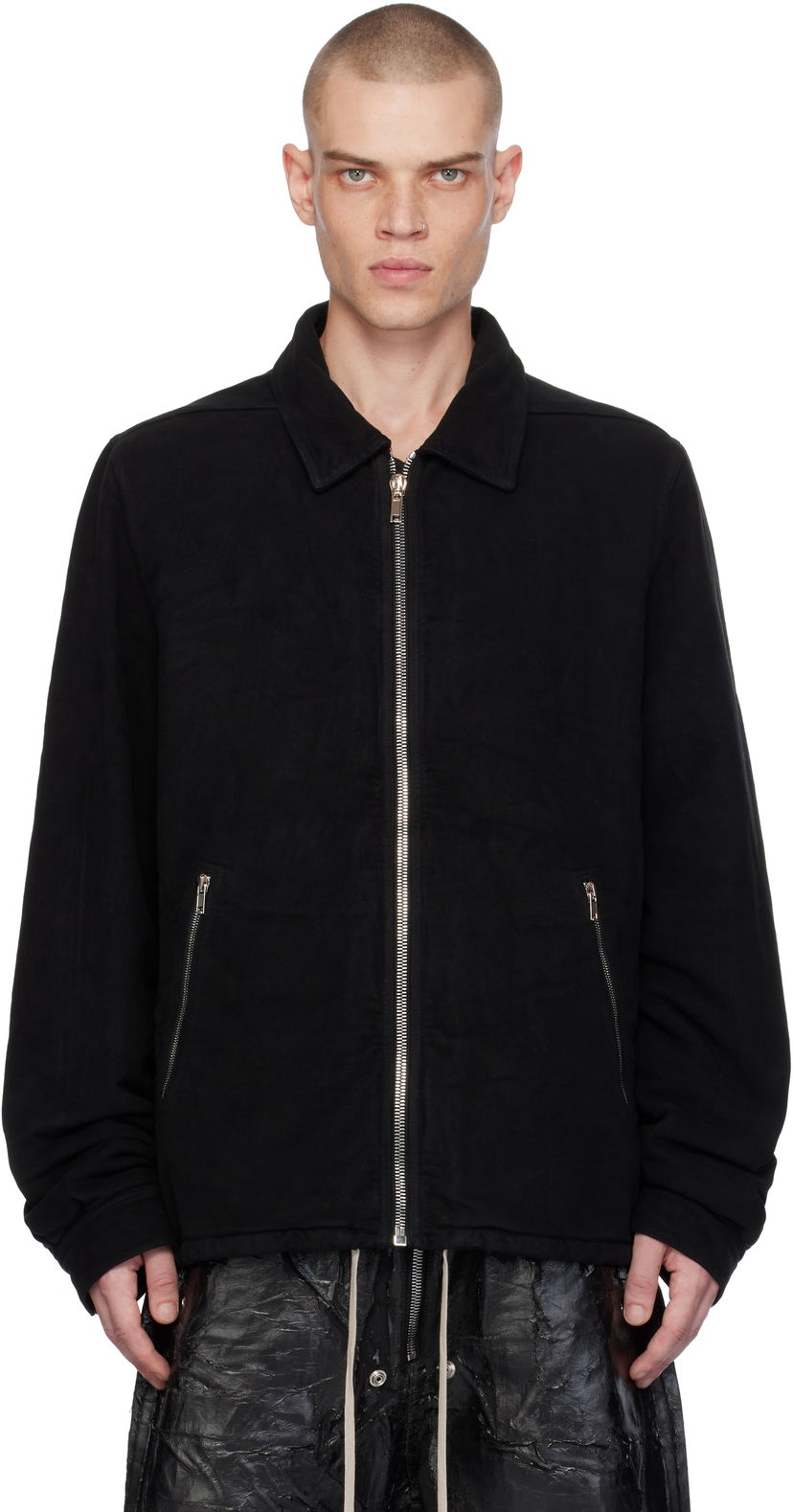 Jakna Rick Owens Zipfront Jacket Crna | DU02D2783 MO
