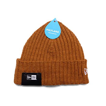 Kapica New Era Rib Short Cuff Beanie Toasted Peanut / Black One Size Narančasta | 60364240