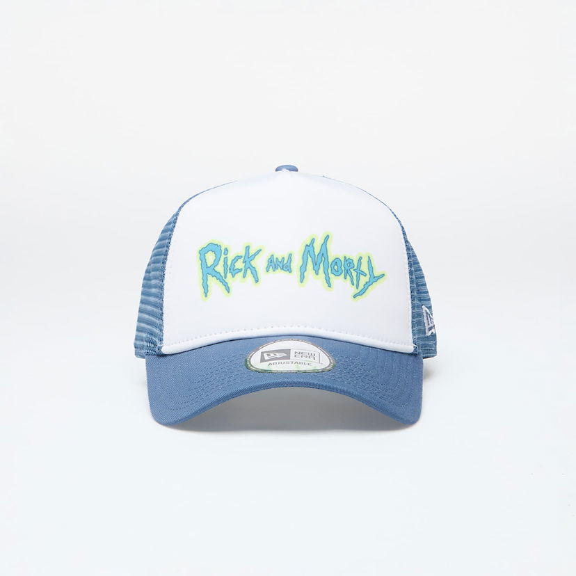 Kapa New Era Rick And Morty 9Forty Trucker Snapback Faded Blue/ White Plava | 60503551