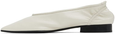 Tenisice i cipele BY FAR BY FAR Carré Leather Ballerina Flats Bijela | MWFHC055LL002WH020PL, 2