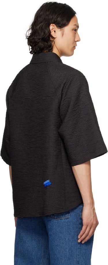 Košulja ADER ERROR ADER error Product. 53 Textured Short Sleeve Shirt Crna | BO01SSSH0201BK, 2