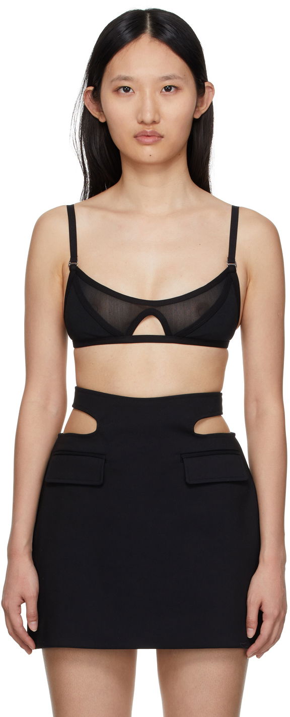 Grudnjak Dion Lee Dion Lee Shadow Mesh Bra Crna | A3515R22