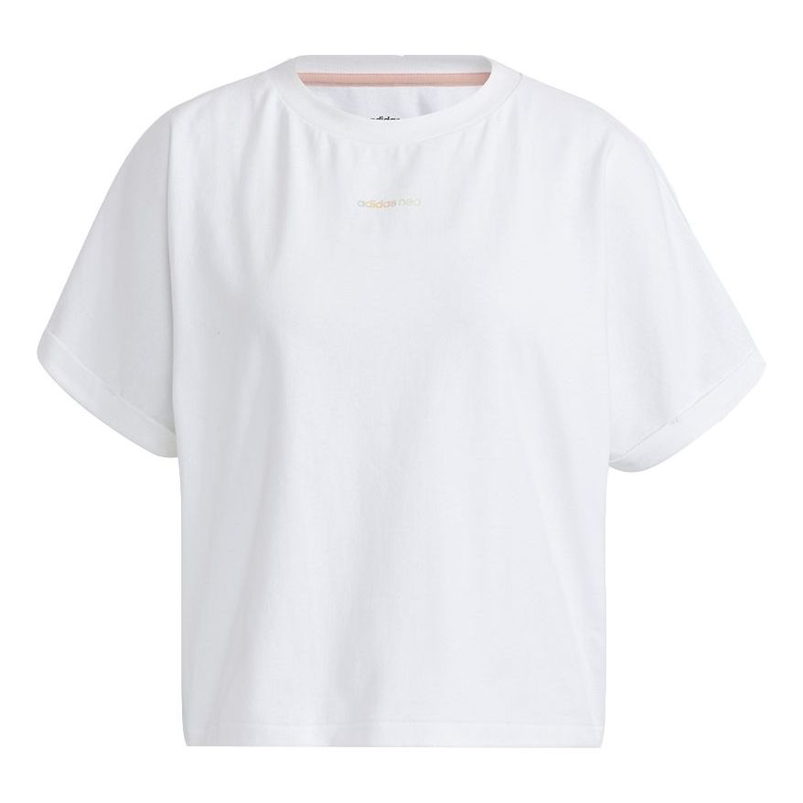 Crop top adidas Originals Short Sleeve Leisure T-Shirt Bijela | H16281, 0