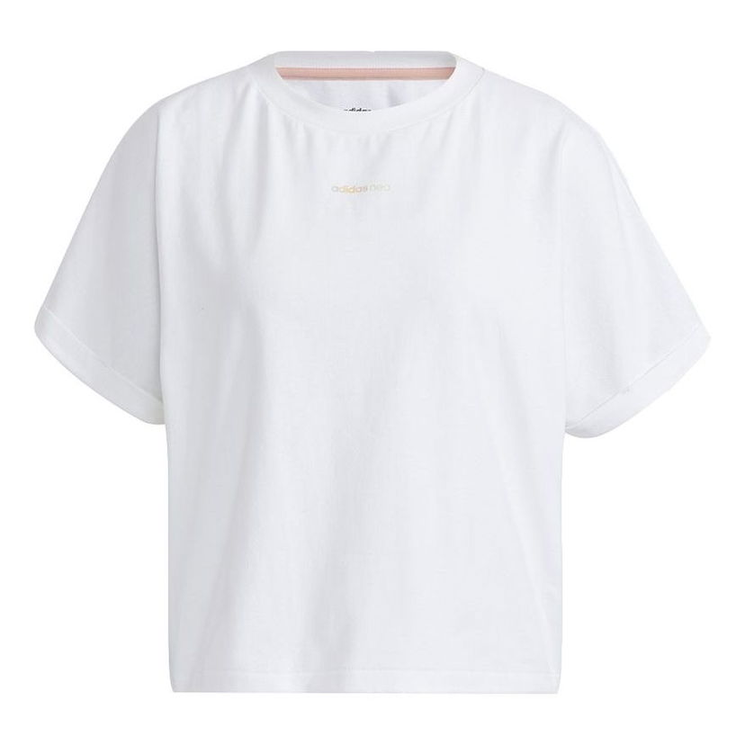 Crop top adidas Originals Short Sleeve Leisure T-Shirt Bijela | H16281