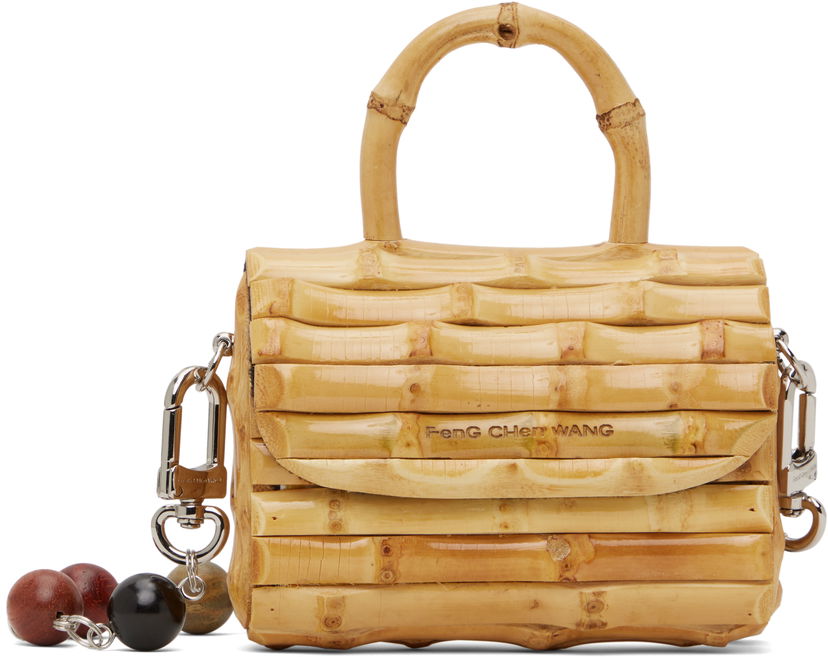 Ručna torbica Feng Chen Wang Feng Chen Wang Raw Bamboo Roots Mini Bag Bež | FUS17AC49R