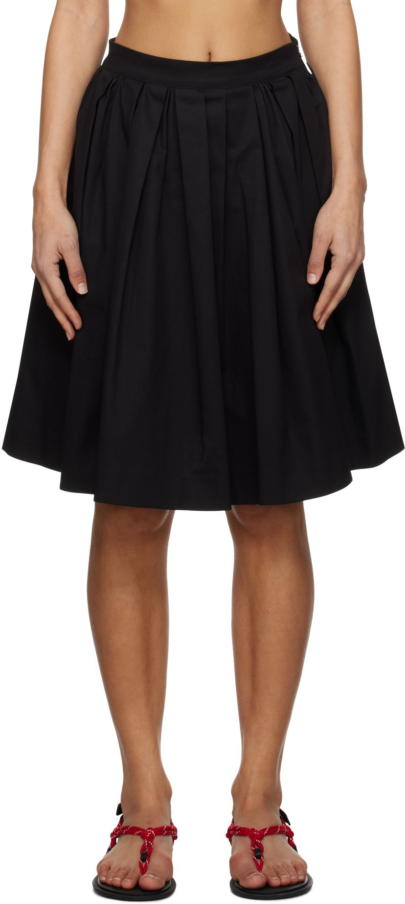 Suknja MSGM MSGM Pleated Miniskirt Crna | 3841MDD12 257126